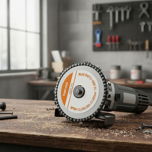 Disco Con Cadena Amoladora Angular Sierra Desbaste Madera