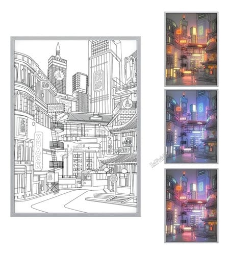 Cuadro de luz Led 31*22 5volt 3 colores