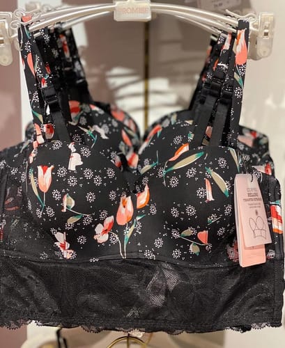 Bustier Promise corse floreado con encaje