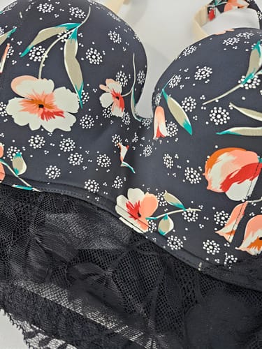 Bustier Promise corse floreado con encaje