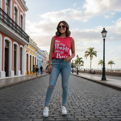 Musculosa dama letras