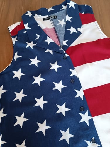 Camisa dama musculosa usa de atar