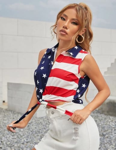 Camisa dama musculosa usa de atar