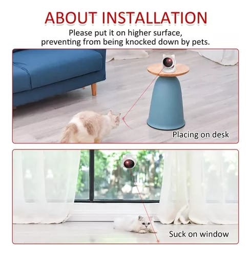 Juego laser automatico para gatos