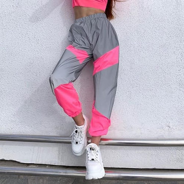 Pantalon Nylon dama deportivo reflector