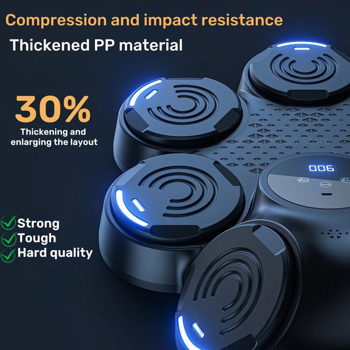 Máquina de Boxeo Musical Inteligente Bluetooth 9 Velocidades para Pared. Equipo Electrónico de Entrenamiento de Boxeo para el Hogar.