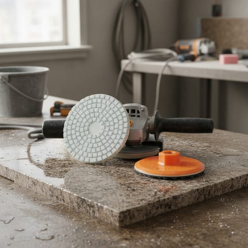 Disco para cerámica Mármol Angululador pulido  10 cm 