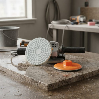 Disco para cerámica Mármol Angululador pulido  10 cm 