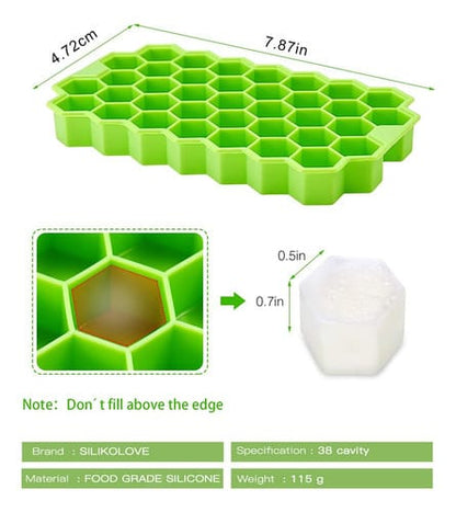 Cubetera hexagonal con tapa