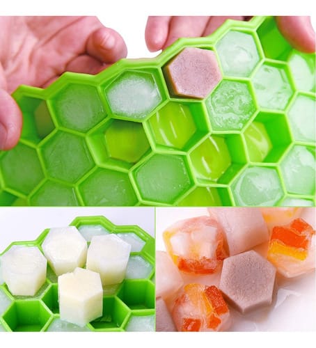 Cubetera hexagonal con tapa