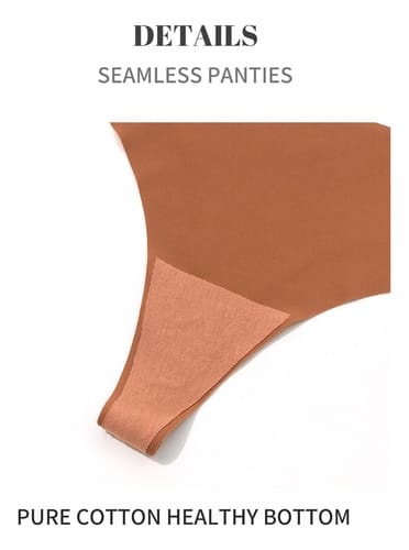 Tanga dama sin costura lisa free set x 3