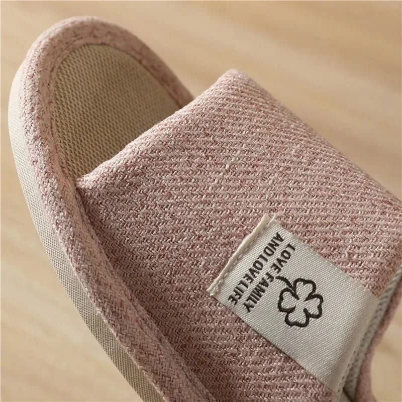 Pantuflas transpirables algodón y lino