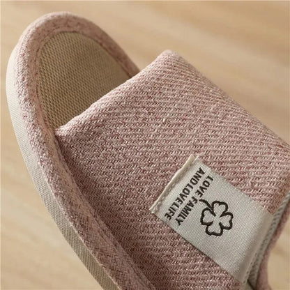 Pantuflas transpirables algodón y lino