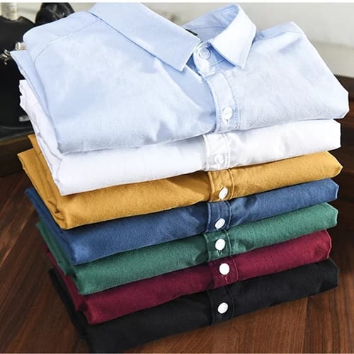 Camisa hombre con cuello lisa