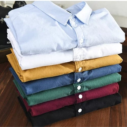 Camisa hombre con cuello lisa