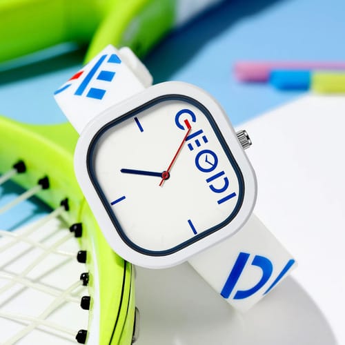 Reloj Sanda deportivo correa de goma Azul y rojo