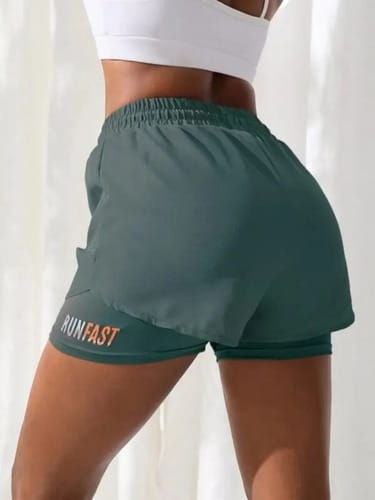 Short Dama Con Calentador Short Con Calza