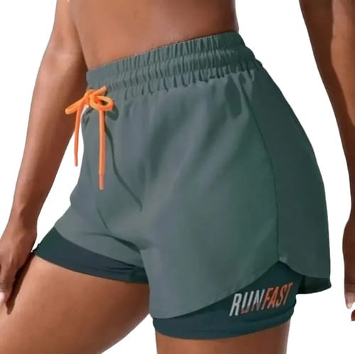 Short Dama Con Calentador Short Con Calza