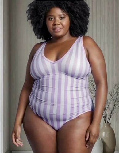 Bikini dama TG entero Kona sol rayas