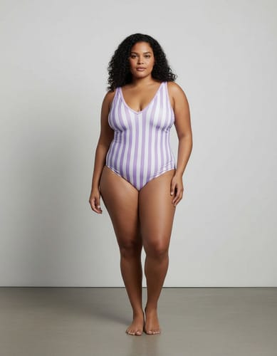 Bikini dama TG entero Kona sol rayas