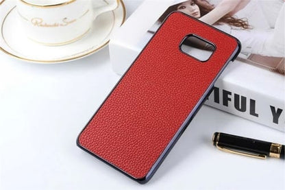 S7 Edge plastico y cuero Naranja