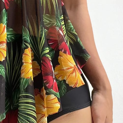 Bikini TA floreado top con gasa