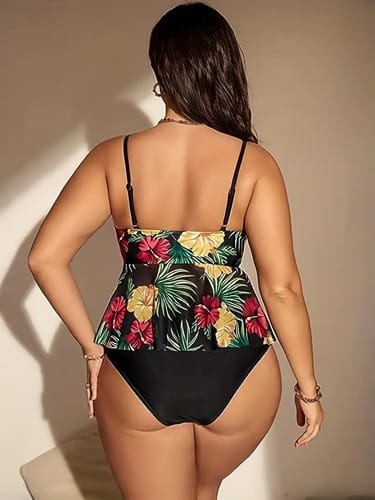 Bikini TA floreado top con gasa