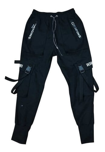 Pantalon cargo hombre con correas