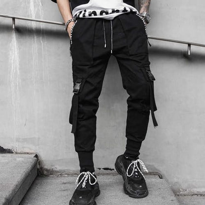 Pantalon cargo hombre con correas