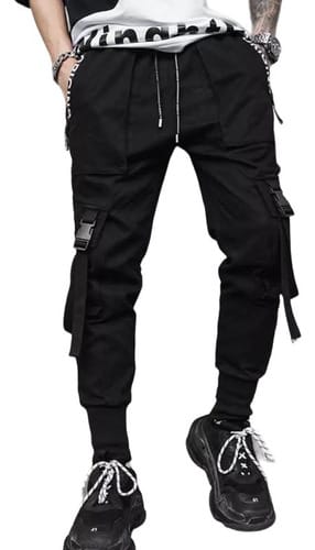 Pantalon cargo hombre con correas