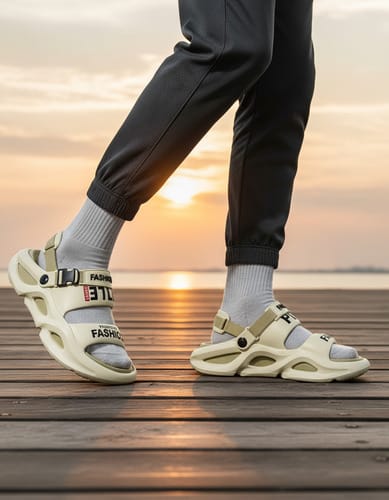 Plataforma de zapatillas sin deslizamiento de verano, sandalias deportivas de playa 