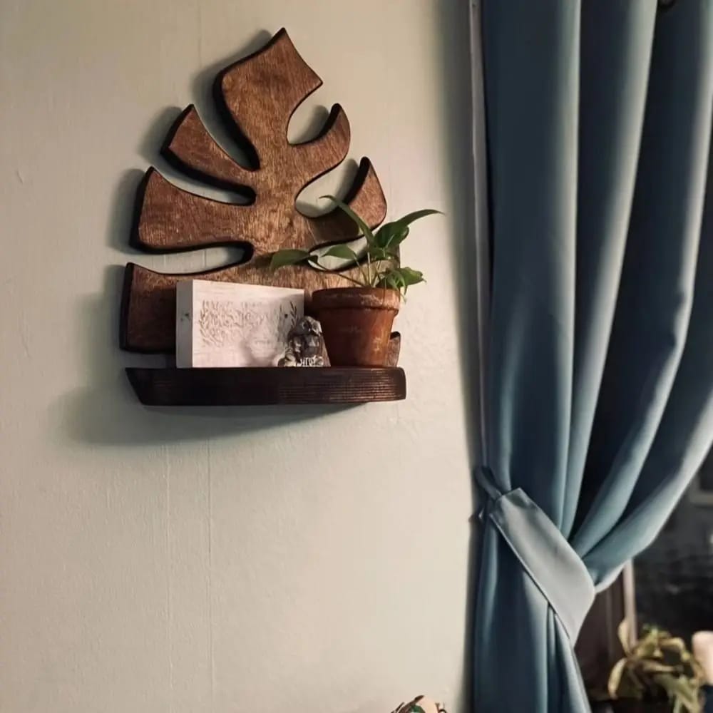 Marco Estante Organizador de Pared SM Madera Retro para Plantas