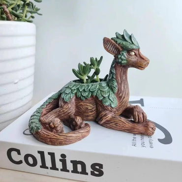 Maceta Diseño Árbol Dragón Creativa  para Suculentas
