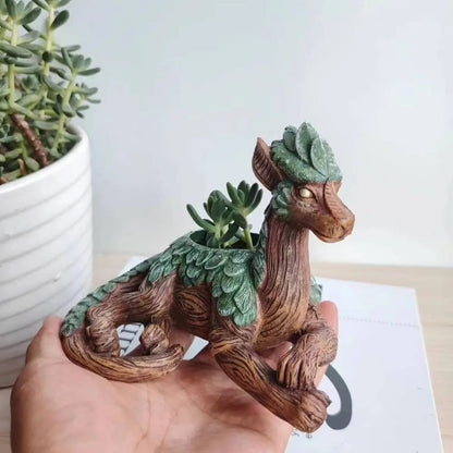 Maceta Diseño Árbol Dragón Creativa  para Suculentas