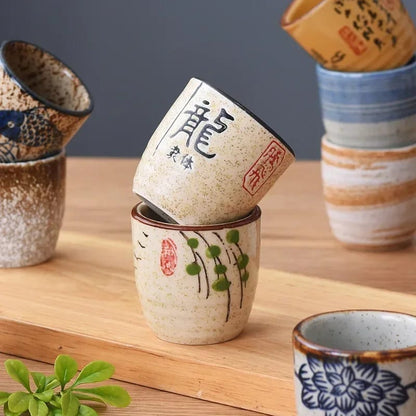 Taza de te Cerámica Retro de 50 ml estilo Japones