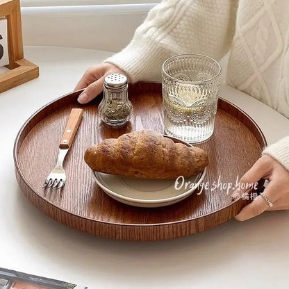 Bandeja Redonda Servir y Decorar. Ideal para café, desayuno