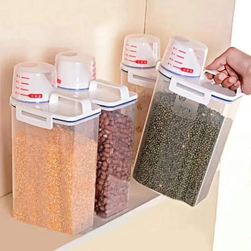 Contenedor tupper  hermético multifuncional a prueba de humedad para granos, arroz y alimento