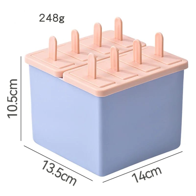 Cubetera molde de helado palito en barra reutilizable libre de BPA