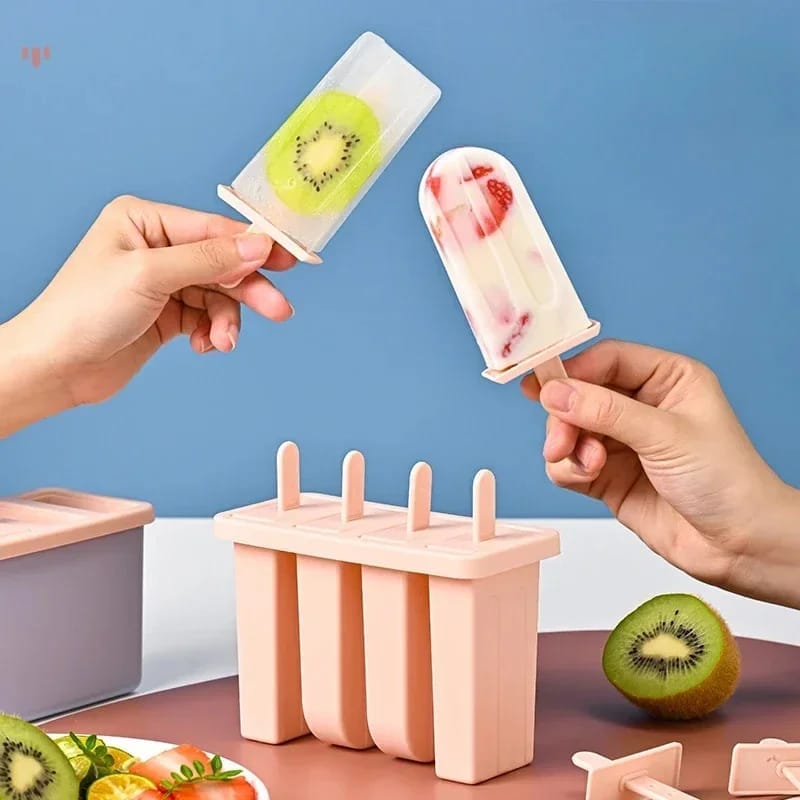 Cubetera molde de helado palito en barra reutilizable libre de BPA