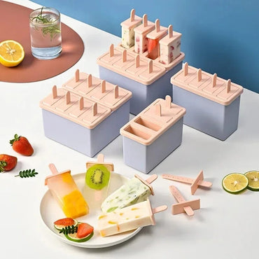 Cubetera molde de helado palito en barra reutilizable libre de BPA