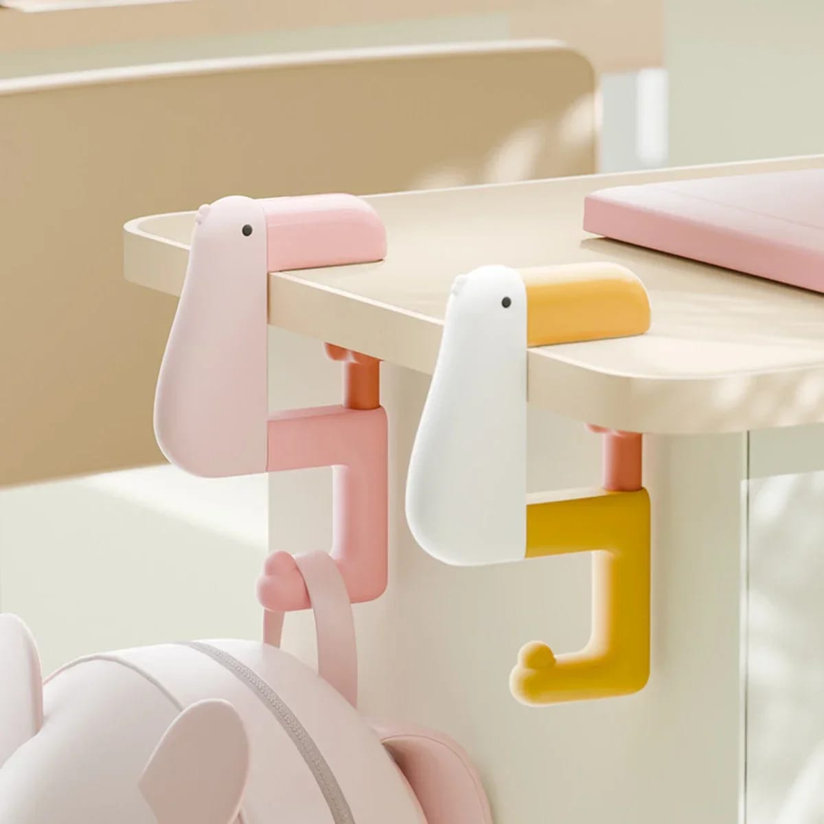 Gancho Portátil Tucan Pensante para Mesa, Cartera, Bolso o Pared