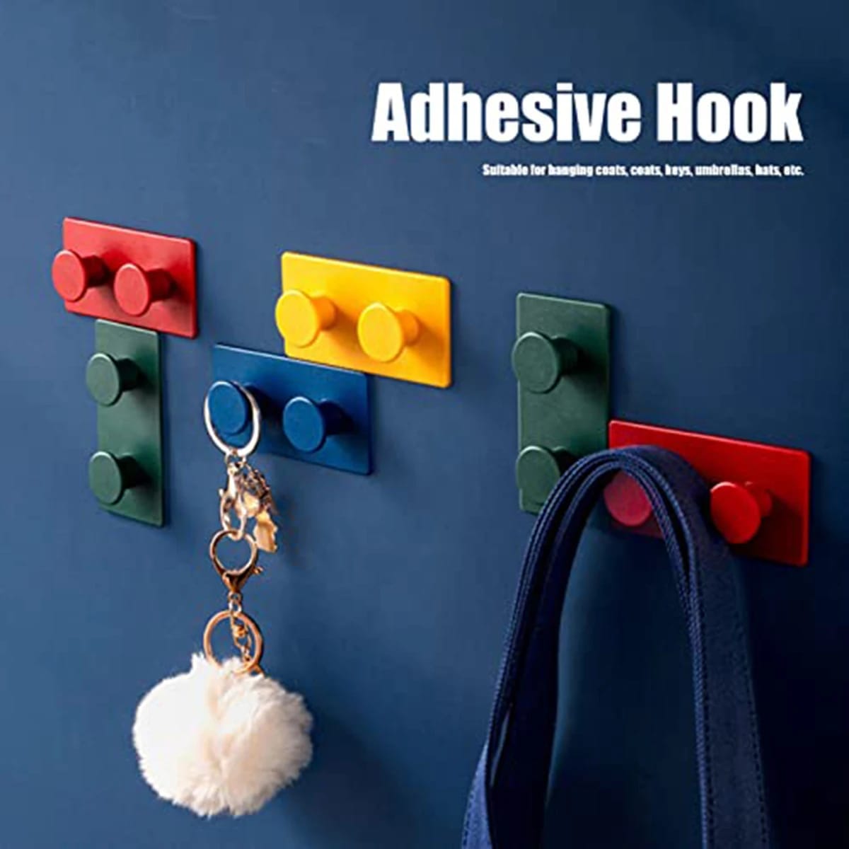 Set de 4 Ganchos de Pared Adhesivos para Colgar. Perchero