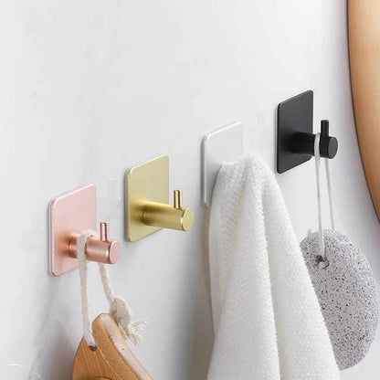 Perchero de Pared Autoadhesivo Acero Inoxidable. Ganchos