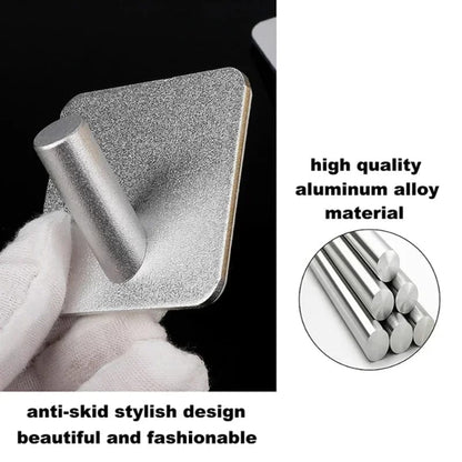 Perchero de Pared Autoadhesivo Acero Inoxidable. Ganchos