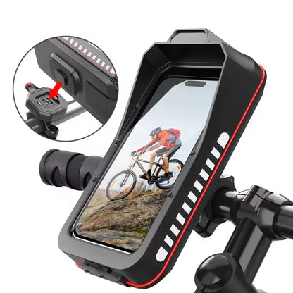 Soporte Universal Impermeable para Celular de Moto y Bici (4.7-7.0 pulgadas) con Bloqueo Rápido para Manubrio.