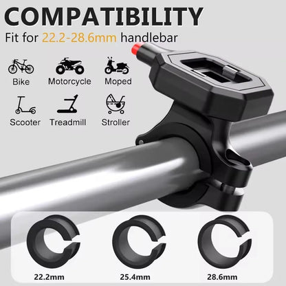 Soporte Universal Impermeable para Celular de Moto y Bici (4.7-7.0 pulgadas) con Bloqueo Rápido para Manubrio.