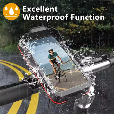 Soporte Universal Impermeable para Celular de Moto y Bici (4.7-7.0 pulgadas) con Bloqueo Rápido para Manubrio.