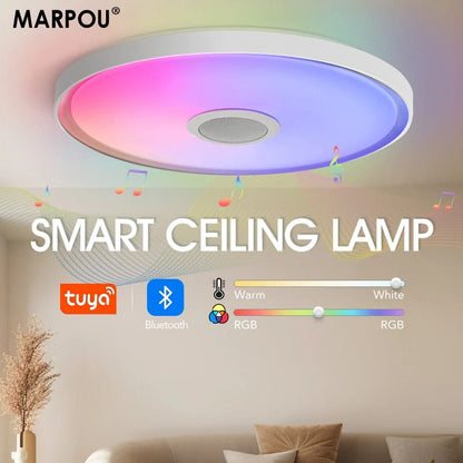 Plafon Lámpara de Techo Inteligente RGB Música Control Remoto