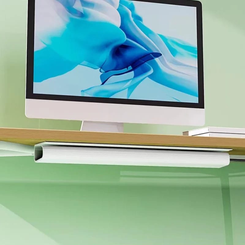 Organizador de Cables Bajo Escritorio 40cm Autoadhesivo - Canaleta para Gestión de Cables en Hogar y Oficina