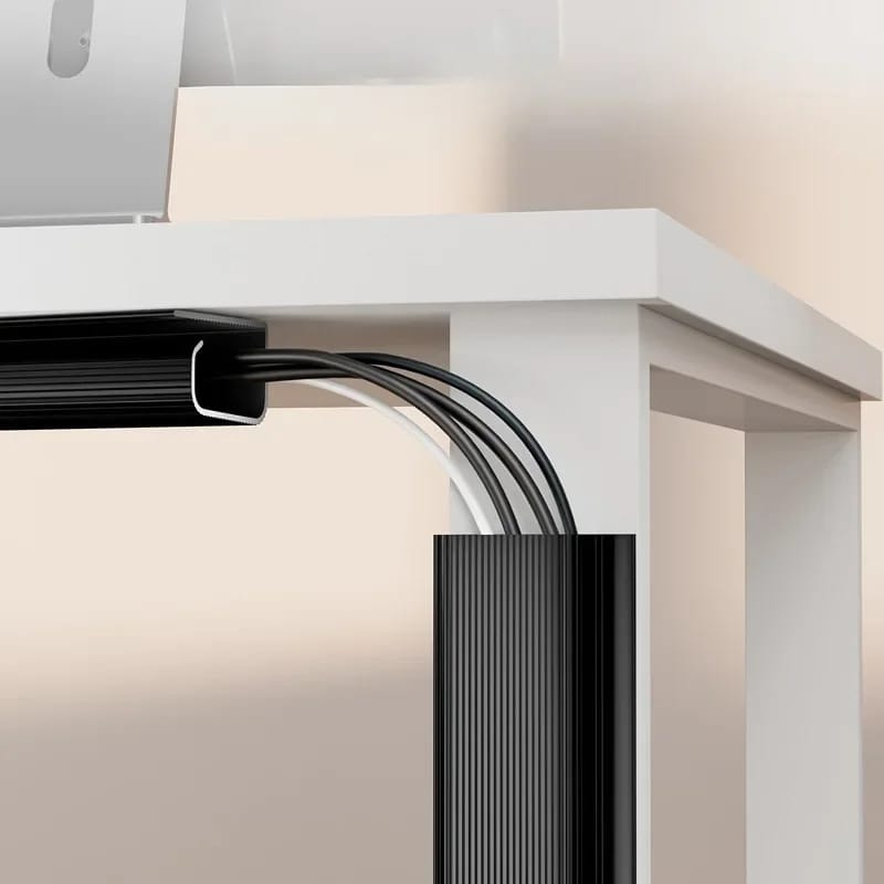 Organizador de Cables Bajo Escritorio 40cm Autoadhesivo - Canaleta para Gestión de Cables en Hogar y Oficina